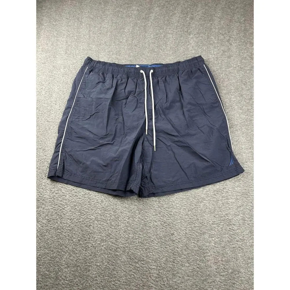 Nautica Men's Navy Blue Swim‎ Trunks XXL